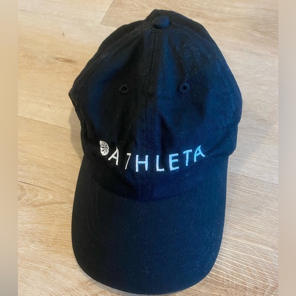 Athleta Accessories - Athleta x Big Black and White cotton embroidered baseball cap OS